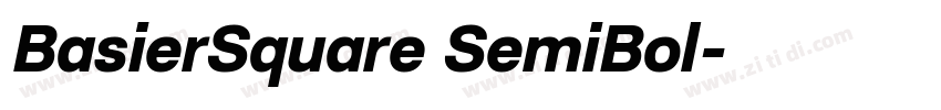 BasierSquare SemiBol字体转换
